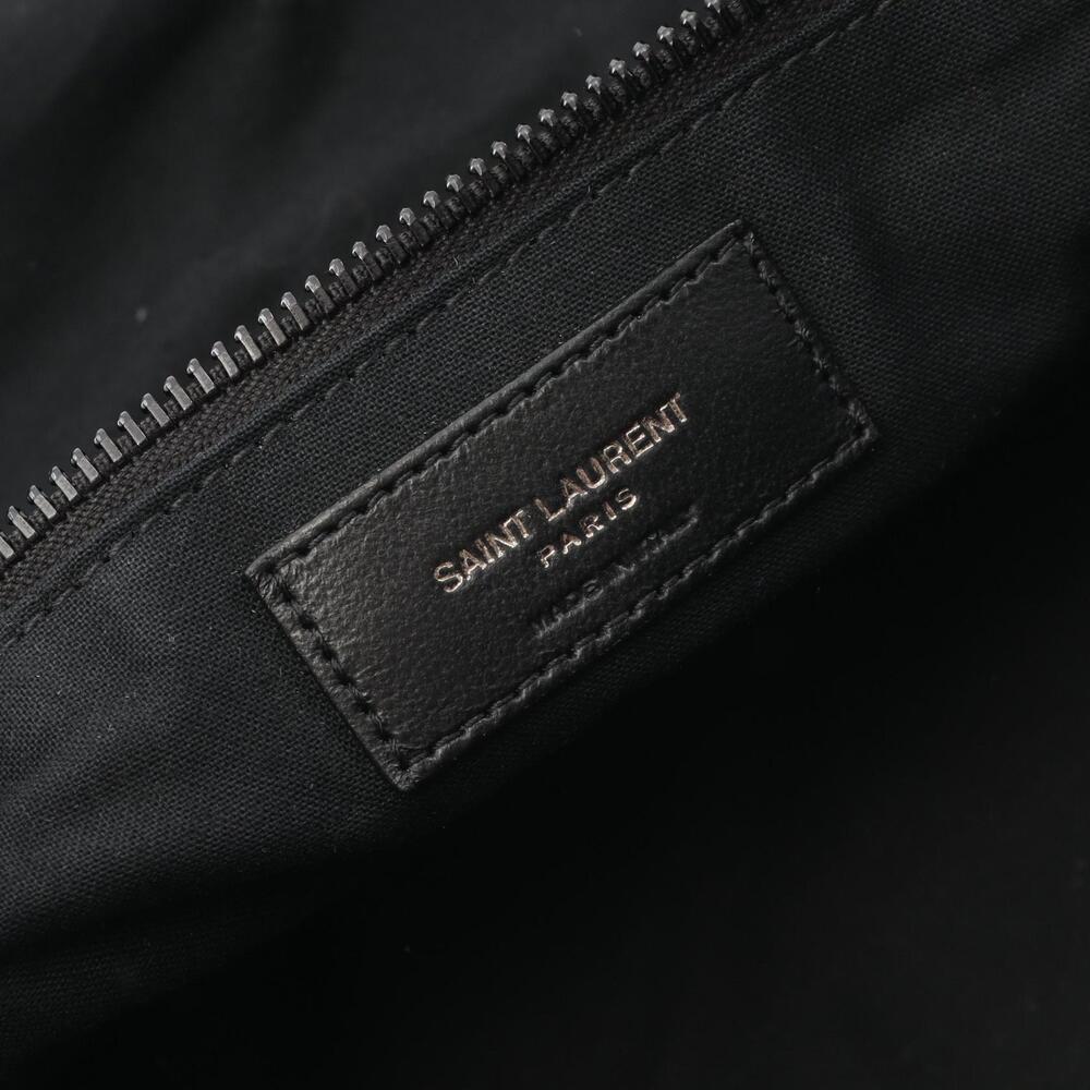 Saint Laurent Paris Nooks Duffle Bag Boston Leather Black - Picture 4 of 5